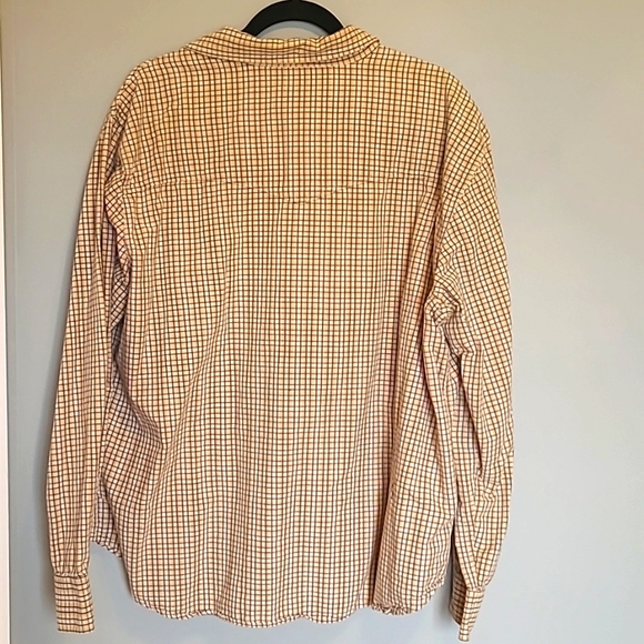 Vintage Levis long sleeve ORANGE TAB checkered size XL - Picture 5 of 6